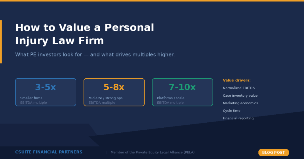 How to value a personal injury firm